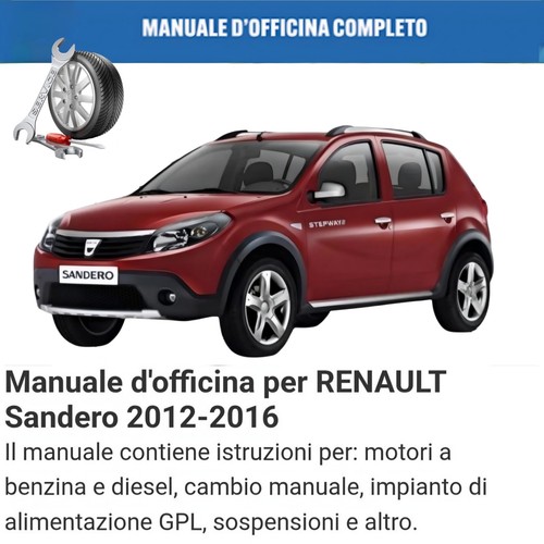 Manuale officina dacia - officina, sandero